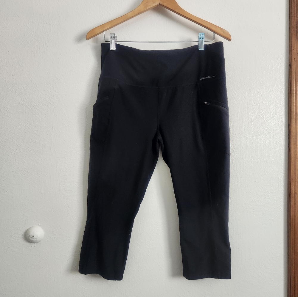 Black Cropped Leggings Eddie Bauer